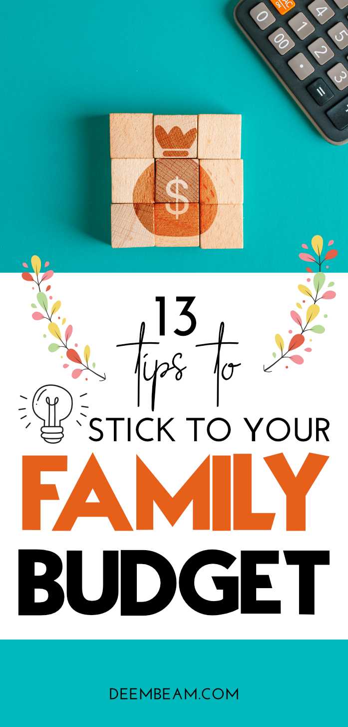 how to stick to your family budget