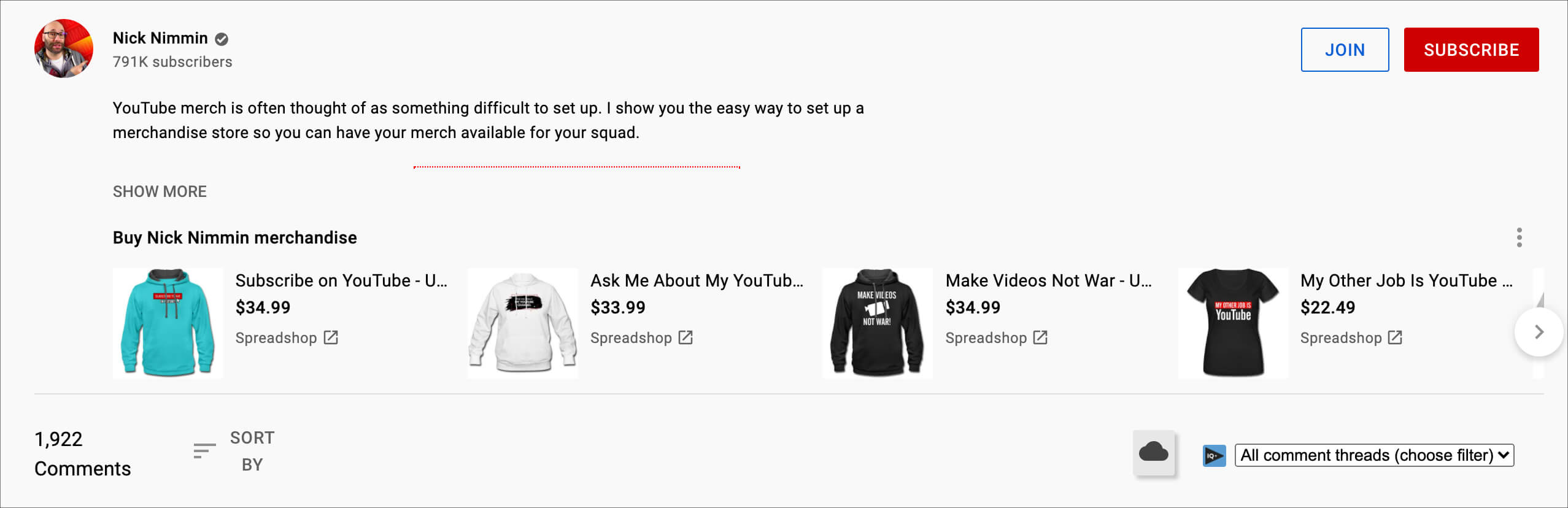 youtube-channel-merchandise